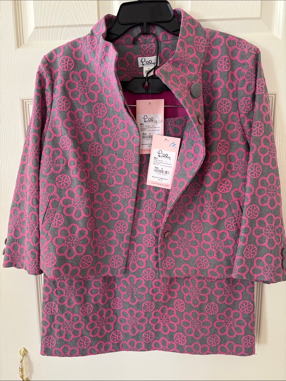 Lilly Pulitzer Jkt Skirt Set Wool